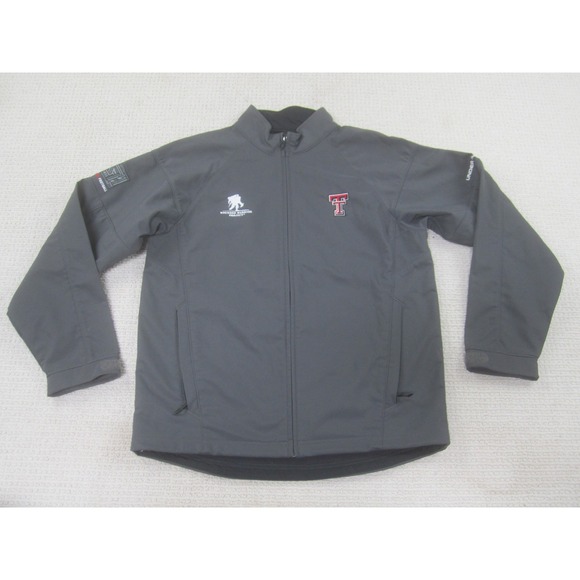Texas Tech Jacket Mens Small Gray Red Raider Football Wounded Warrior Project - Picture 1 of 11